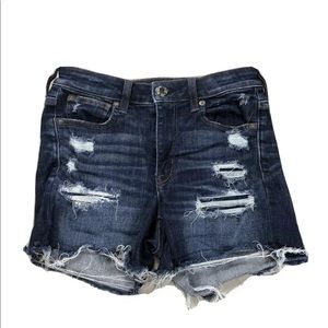 6/$20. AMERICAN EAGLE DISTRESSED HI RISE SHIRTIE